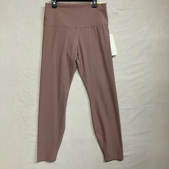 All in Motion Medium Light Brown Everyday Soft High Rise 7/8 Ribbed Leggings - Picture 4 of 13